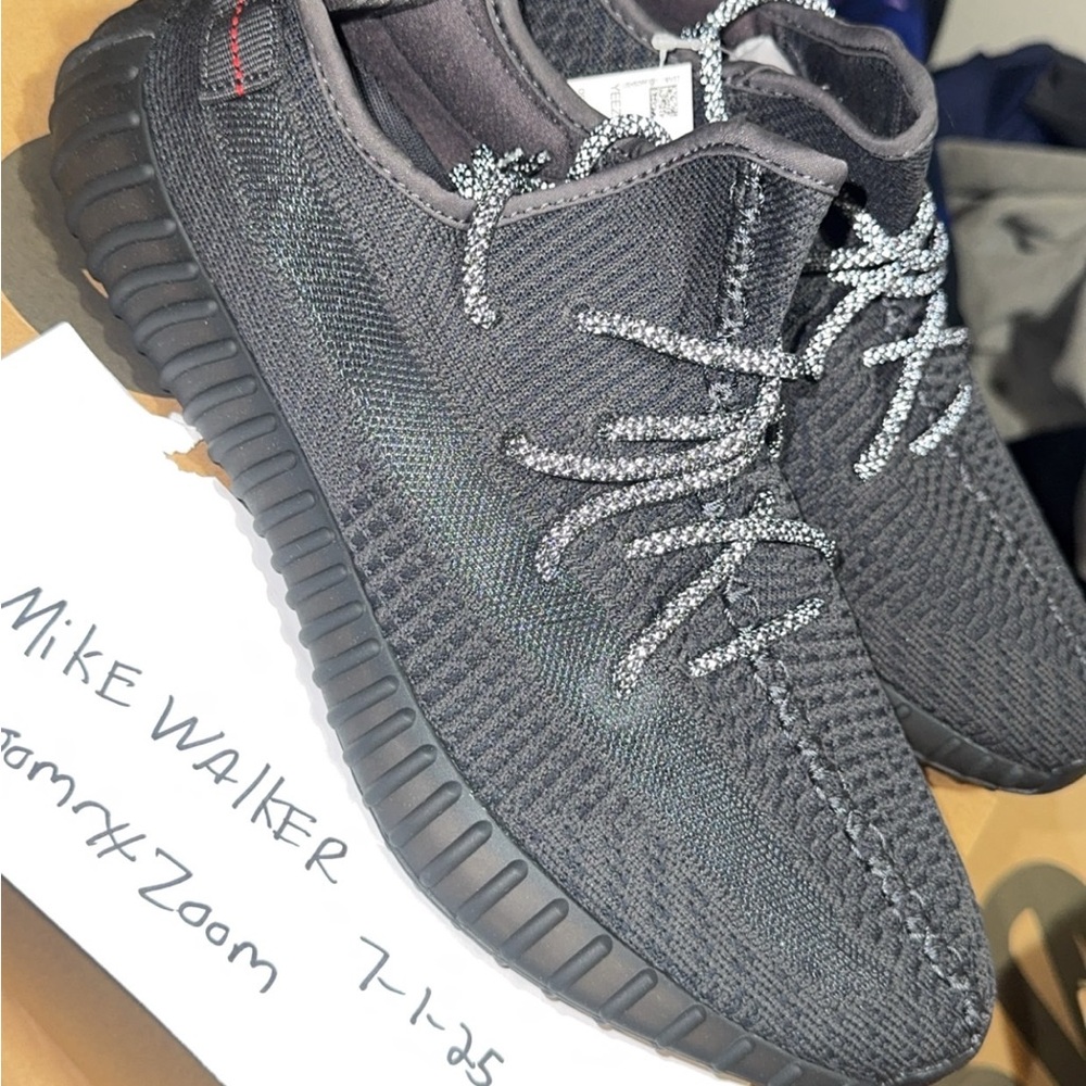 Adidas Black Sneakers with Primeknit and Boost Cushioning